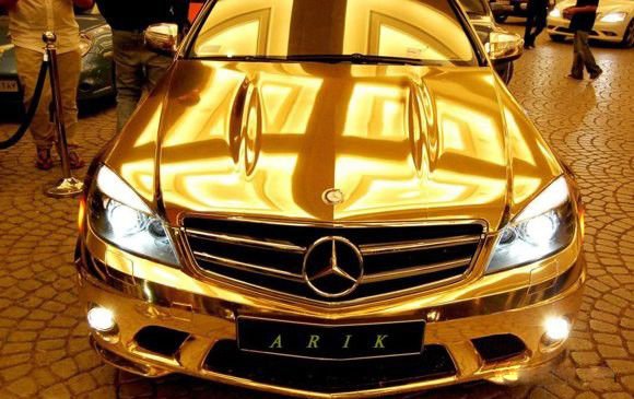 Gold Plated Mercedes Benz